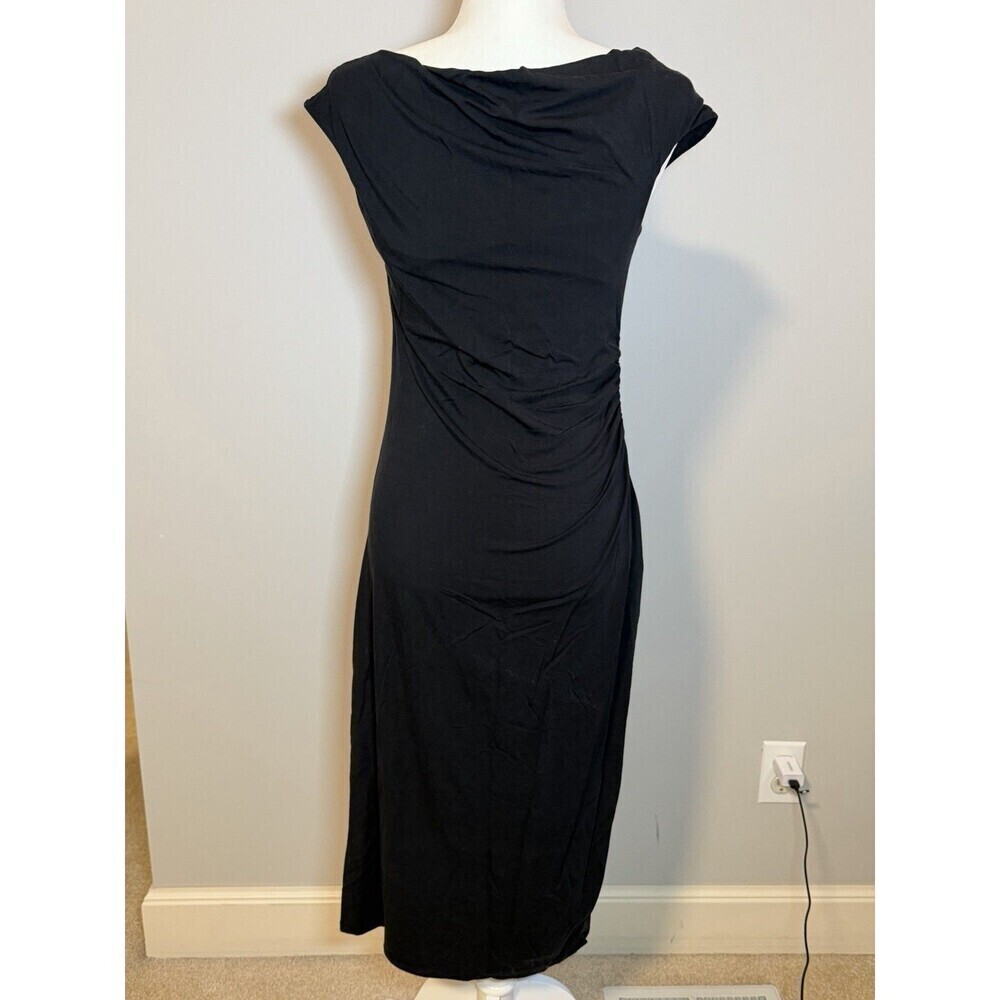 A New Day | Women's Black Sleeveless Maxi Dress Side Ruching Size Small - Picture 7 of 9